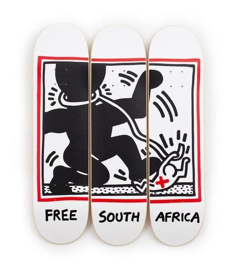 Keith Haring (after) - Free South Africa, Antiek en Kunst, Kunst | Schilderijen | Modern