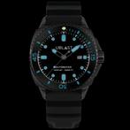 Ublast® - SeaStrong All Black Turquoise - Rubber Strap -, Nieuw