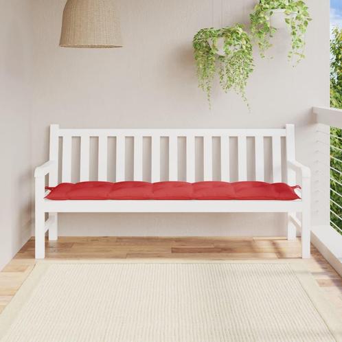 vidaXL Coussin de banc de jardin rouge 180x50x7 cm tissu, Maison & Meubles, Accessoires pour la Maison | Coussins, Neuf, Envoi
