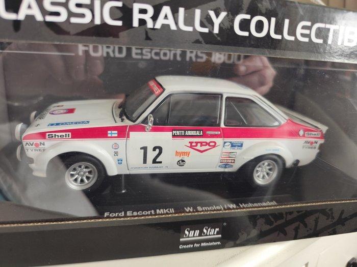 Sunstar 1:18 - Modelauto - Ford Escort MKII, Hobby en Vrije tijd, Modelauto's | 1:5 tot 1:12