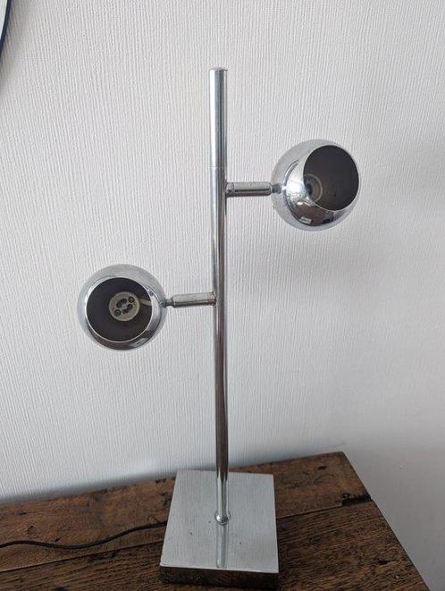 Lamp - Chroom, Metaal - oogbal, Antiek en Kunst, Curiosa en Brocante