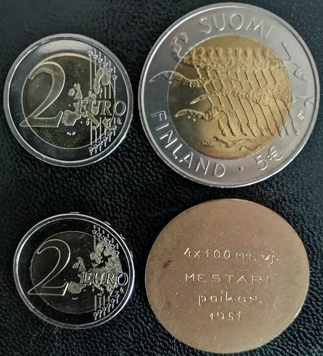 Finlande. 2 Euro / 5 Euro / Token Various Years (incl. 2, Postzegels en Munten, Munten | Europa | Euromunten