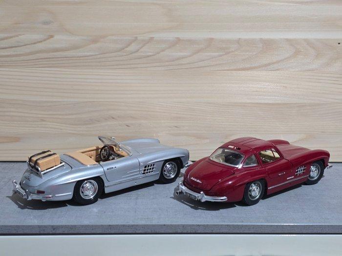 Bburago 1:18 - Modelauto (2) - Mercedes-Benz 300 SL, Hobby en Vrije tijd, Modelauto's | 1:5 tot 1:12