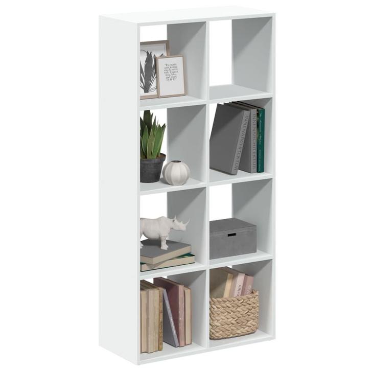 vidaXL Kamerverdeler Boekenkast Wit 69,5x29x137,5 cm Bewerkt, Huis en Inrichting, Kasten | Boekenkasten, Nieuw, Verzenden
