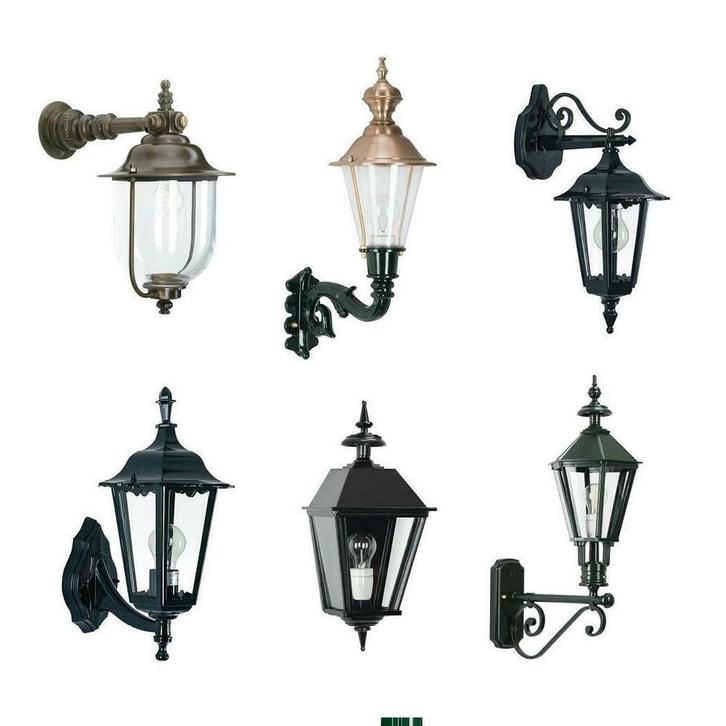 Klassieke Wandverlichting Muurlamp Wandlantaarn Buitenlampen, Tuin en Terras, Buitenverlichting, Bewegingssensor, Waterbestendig