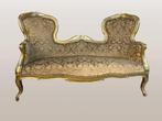 Sofa - Verguld hout, Walnoot - Louis Philippe Gouden Bank /