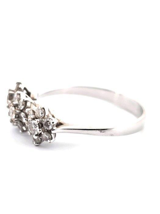 Ring - 18 karaat Witgoud - 0.57ct. tw. Diamant (Natuurlijk), Handtassen en Accessoires, Ringen