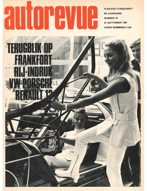 1969 AUTO REVUE MAGAZINE 20 NEDERLANDS, Livres, Autos | Brochures & Magazines, Enlèvement ou Envoi