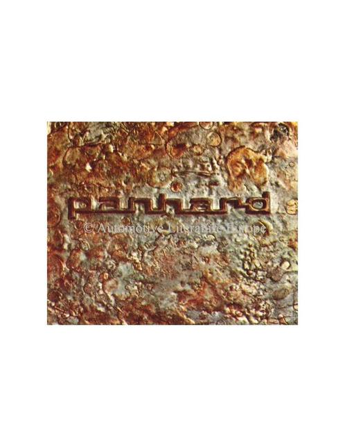 1963 PANHARD 17 & CD PROGRAMMA BROCHURE FRANS, Boeken, Auto's | Folders en Tijdschriften