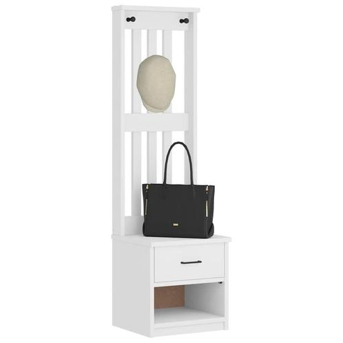 vidaXL Halboom SANDENS wit 45x40x159,5 cm massief grenenhout, Huis en Inrichting, Overige Huis en Inrichting, Nieuw, Verzenden