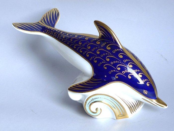 Royal Crown Derby - Beeldje, Delfino Imari tappo oro - 16 cm, Antiek en Kunst, Antiek | Glaswerk en Kristal
