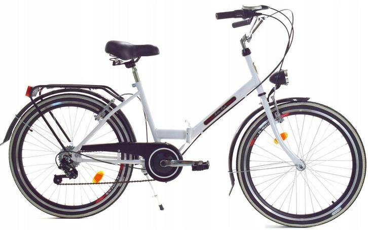 Handige vouwfiets 24 inch - 6 versnellingen - perfect voo..., Fietsen en Brommers, Fietsen | Vouwfietsen, Dames, Versnellingen