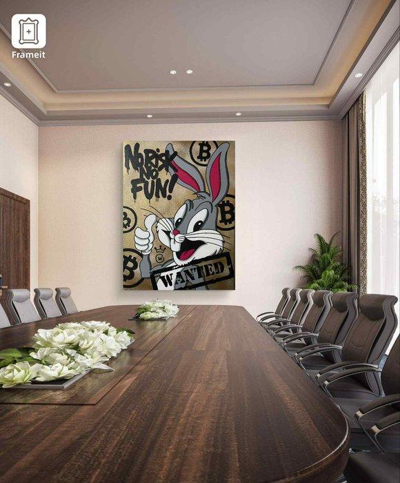 Xavier Van Walsem (1980) - Bugs Bunny No risk no fun, Antiek en Kunst, Kunst | Schilderijen | Modern