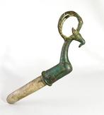 Luristan - Een fijne Whetstone Wild Ibex bronzen beeld -, Antiek en Kunst