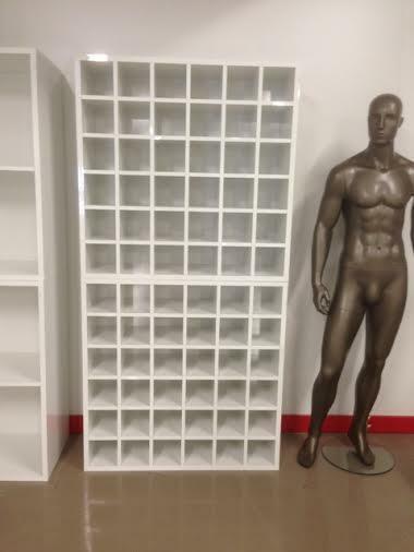 *TIP*  Witte glossy vakkenkast kleine vakken, Zakelijke goederen, Kantoor en Winkelinrichting | Winkel en Inventaris, Ophalen of Verzenden