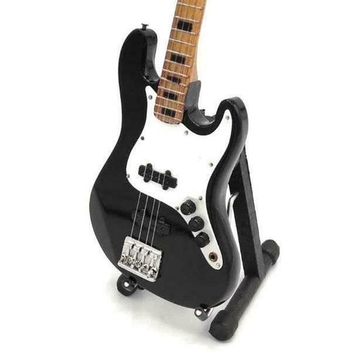 Miniatuur Fender Jazz basgitaar met gratis standaard, Collections, Cinéma & Télévision, Envoi