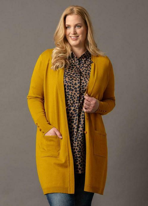 Vest Request gebreid rever split maat 44, Kleding | Dames, Truien en Vesten, Verzenden