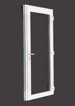 PVC deuren 98x215 vol glas 3-punt haaksluiting STOCK, Nieuw, 80 tot 100 cm, Ophalen of Verzenden, Glas