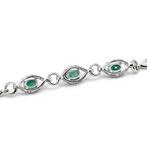 Zonder Minimumprijs - Armband Verguld Smaragd - Topaas - 18K, Nieuw