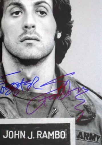 First Blood - Sylvester Stallone (John Rambo) - Signed in