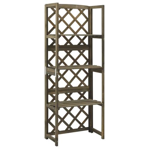 vidaXL Latwerk met schappen 55x30x140 cm massief vurenhout, Tuin en Terras, Palen, Balken en Planken, Nieuw, Verzenden