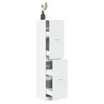 vidaXL Apothekerskast 40x41x174,5 cm bewerkt hout wit, Huis en Inrichting, Verzenden, Nieuw