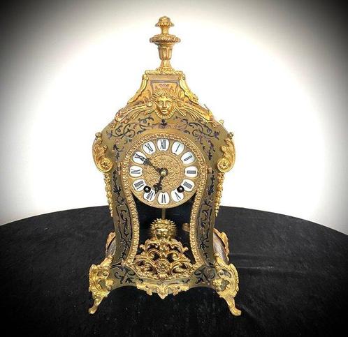 Horloge Boulle - Marqueterie de marqueterie de laiton -, Antiquités & Art, Antiquités | Horloges