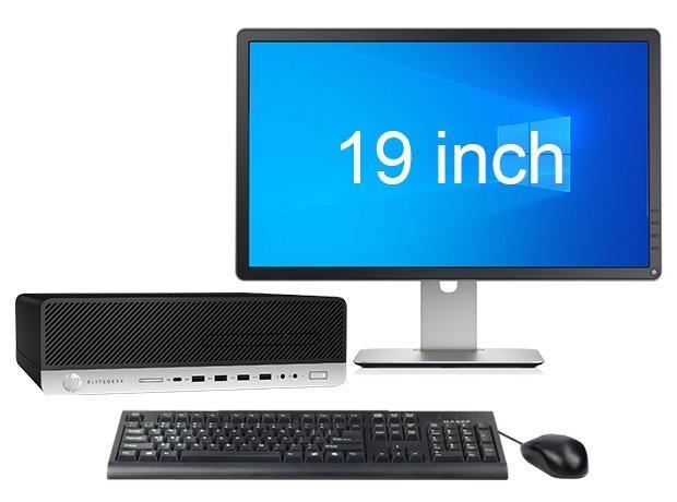 HP EliteDesk 800 G3 SFF i7 6e Gen + 19 Monitor + 2 jaar, Computers en Software, Desktop Pc's, Ophalen of Verzenden