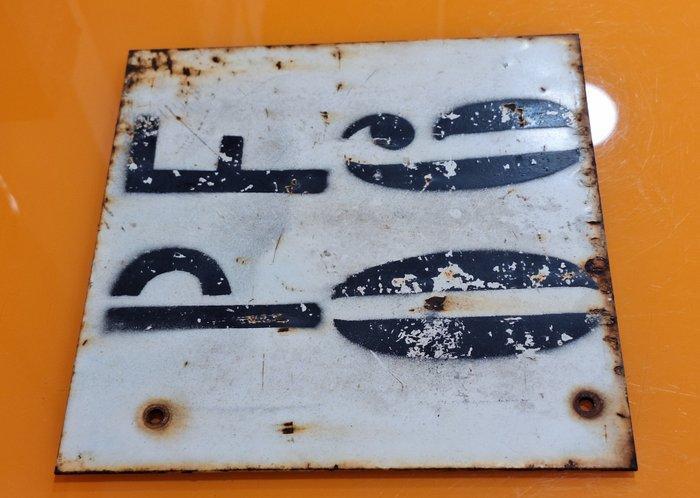 Nummerplaat - Senza marchio - Targa Cava Marmo Botticino -, Antiek en Kunst, Antiek | Wandborden en Tegels