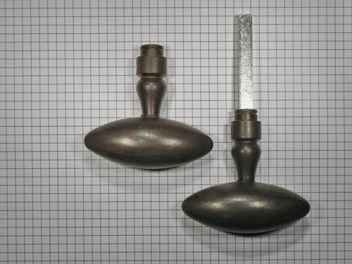 Set deurklinken ijzer geroest, Doe-het-zelf en Bouw, Hang- en Sluitwerk, Klink of Kruk, Nieuw, Overige materialen