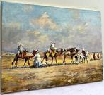 Mikhail Kraiev (1957) - Caravane dans le Désert - Soleil du, Antiek en Kunst