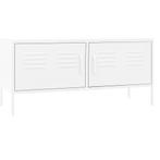 Tv-kast Wit Staal | OP = OP | Gecontroleerd retourproduct, Huis en Inrichting, 100 tot 150 cm, Verzenden, Nieuw, Minder dan 100 cm