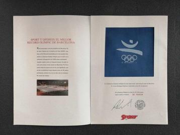 Drapeau - 1992 Olympic Games Barcelona • Authentic Piece of