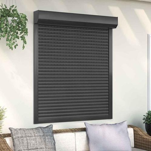 vidaXL Rolluik 110x130 cm aluminium antracietkleurig, Doe-het-zelf en Bouw, Raamkozijnen en Schuifdeuren, Nieuw, Verzenden