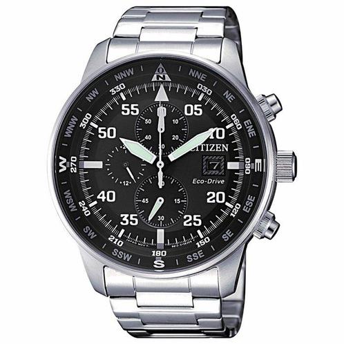 Citizen - NO RESERVE PRICE - Aviator Chrono - Eco Drive -, Handtassen en Accessoires, Horloges | Heren