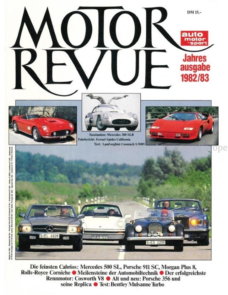 1982-1983 MOTOR REVUE JAARBOEK DUITS, Boeken, Auto's | Folders en Tijdschriften
