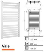 Designradiator Vale 1120 x 660 mm Mat wit, Ophalen of Verzenden, Bad