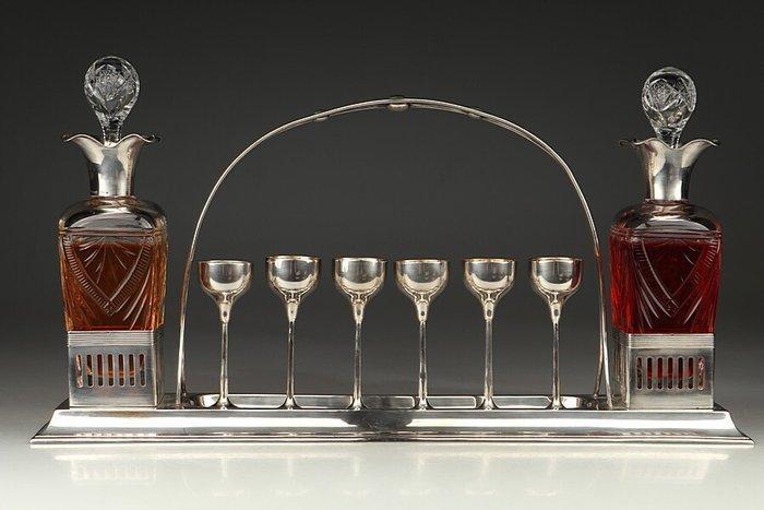 Karaf - .800 zilver, Antiek en Kunst, Antiek | Zilver en Goud