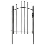 vidaXL Poort 1x2 m staal zwart, Verzenden, Nieuw