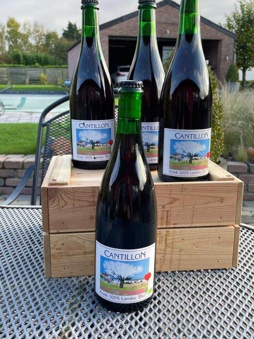 Cantillon - Kriek 100% Lambiek Bio 2018 - 75cl -  4 flessen, Collections, Vins