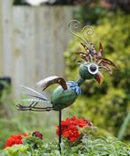 NIEUW - Papegaai Twirly op pin metaal, Tuin en Terras, Verzenden, Nieuw