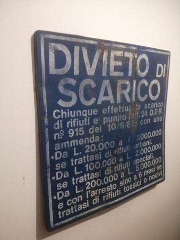 I. S. O. V. - Comune di Lodi - Verkeersbord - IJzer, Antiek en Kunst