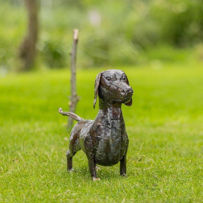 Figuur - Teckel - Metaal, Antiquités & Art, Art | Objets design