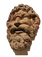 Sculpture, Maschera Ciclope - 28 cm - Faïence