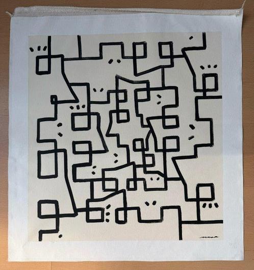 MrKas (1980) - Multitudes Urbanas, Antiek en Kunst, Kunst | Schilderijen | Modern