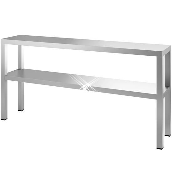 Rvs etagère 2 hoog 1300x350x700 mm, Zakelijke goederen, Horeca | Meubilair en Inrichting, Nieuw in verpakking, Verzenden