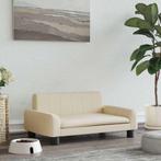 vidaXL Hondenmand 70x45x30 cm stof crèmekleurig, Verzenden, Nieuw