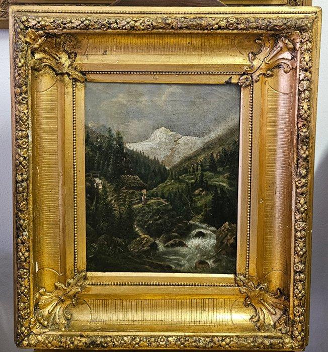 Oostenrijkse school (XX) - Landschaft, Antiek en Kunst, Kunst | Schilderijen | Klassiek