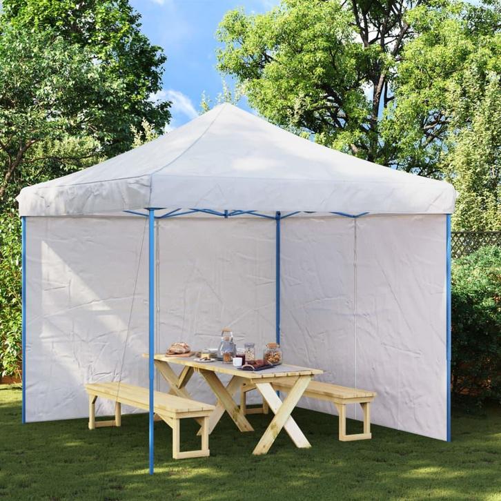 vidaXL Tentwanden 2 st met ritssluiting PE wit, Tuin en Terras, Partytenten, Nieuw, Verzenden