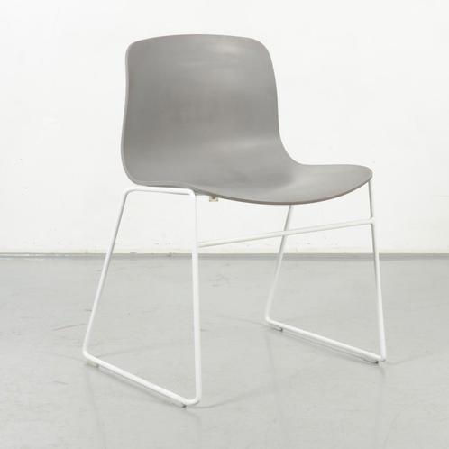 HAY design kantinestoel, antraciet, sledeframe, Huis en Inrichting, Stoelen, Gebruikt, Ophalen of Verzenden